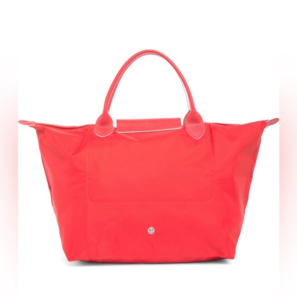 Longchamp Le Pliage Club Top Handle Bag (Vermillion) - Picture 3 of 9